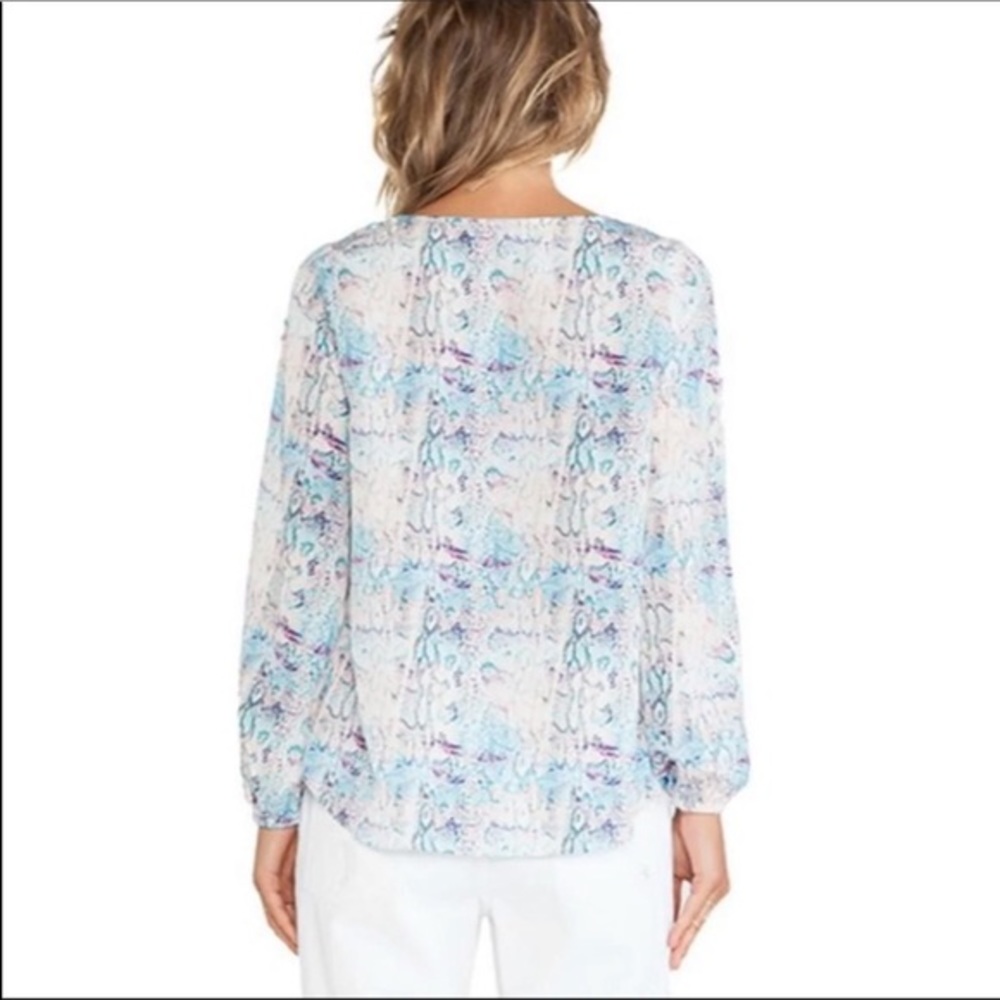 Lovers + Friends Pastel Python Blouse - image 2